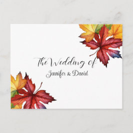 Fall verlaat RSVP-Briefkaart Briefkaart