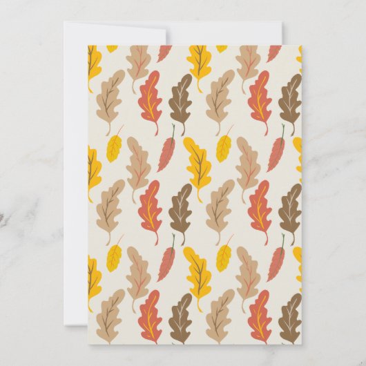 Fall verlaat uitnodiging voor cocktailparty (Achterkant)