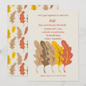 Fall verlaat uitnodiging voor cocktailparty (Voorkant / Achterkant)