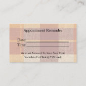 Fall Veterinary  Visitekaartje (Achterkant)