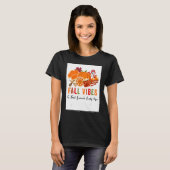 Fall Vibes And That Lunch Lady life ,Funny Thanksg T-shirt (Voorkant volledig)