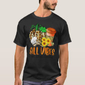 Fall Vibes And That Lunch Lady Life Pumpkin Thanks T-shirt (Voorkant)