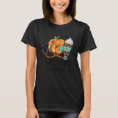 Fall Vibes And Vet Tech Life Pumpkin Leopard Thank T-shirt (Voorkant)