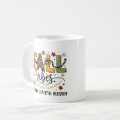 Fall Vibes Mug – Thankful, Grateful, Blessed Autum Koffiemok (Voorkant links)