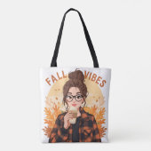 Fall Vibes Tote Tote Bag (Achterkant)