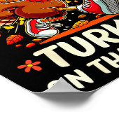 Fall Vibes Turkey Trot Run Like A Turkey On Thanks Poster (Hoek)