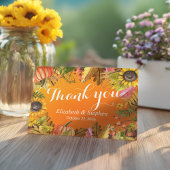 Fall Weddenschap Dank je herfst Maple Leaves Pumpk