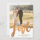 Fall Weddenschap Double Sided Photo Love Hartelijk Kaart (Voorkant)