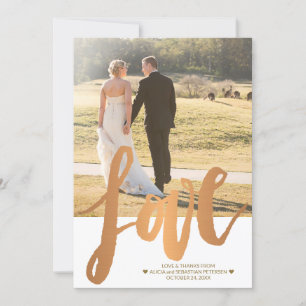 Fall Weddenschap Double Sided Photo Love Hartelijk Kaart