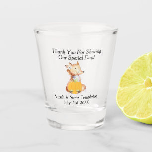 Fall Weddenschap Hartelijk dank voor Fox Pumpkin C Shot Glas