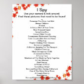 Fall Weddenschap I Spy Game Poster (Voorkant)