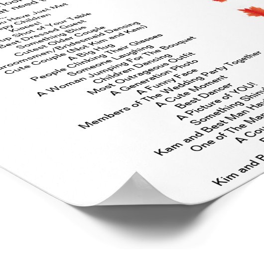 Fall Weddenschap I Spy Game Poster (Hoek)