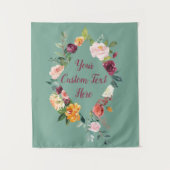 Fall Weddenschap Naherfst Foto Booth Tapestry Wandkleed (Voorkant)