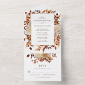 Fall Wedding All In One Uitnodiging (Binnen)