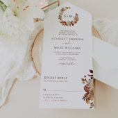 Fall Wedding All In One Uitnodiging