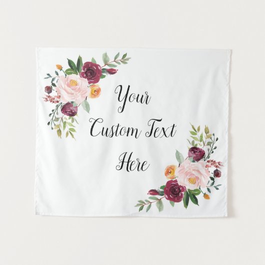 Fall Wedding Backdrop, herfstweddenschappen Wandkleed (Voorkant (horizontaal))