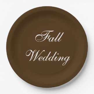 Fall Wedding Brown Rich Deep Rustige Kleur Papieren Bordje