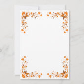 Fall Wedding Cooper & Rebecca Invitation Kaart (Achterkant)