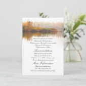 Fall Wedding Details Informatiekaartje (Staand voorkant)