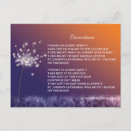 Fall Wedding Directions Enclosure Briefkaart