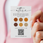 Fall Wedding Dress Code   QR-code | herfstkleding Informatiekaartje<br><div class="desc">Help uw gasten zich met vertrouwen te kleden met behulp van deze elegante val trouwjurk code behuizing kaart. Ontworpen met een modern neutraal kleurenpalet geïnspireerd op herfsttinten. Deze kaart is voorzien van een QR-code die rechtstreeks naar uw trouwwebsite of een visuele outfit gids linkt. Het is de perfecte manier om...</div>