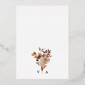 Fall Wedding Folie Uitnodiging (Achterkant)