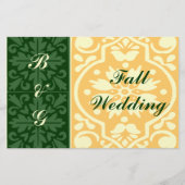Fall Wedding Green Cream Flyer-Sjabloon Flyer (Voorkant)