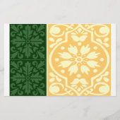 Fall Wedding Green Cream Flyer-Sjabloon Flyer (Achterkant)