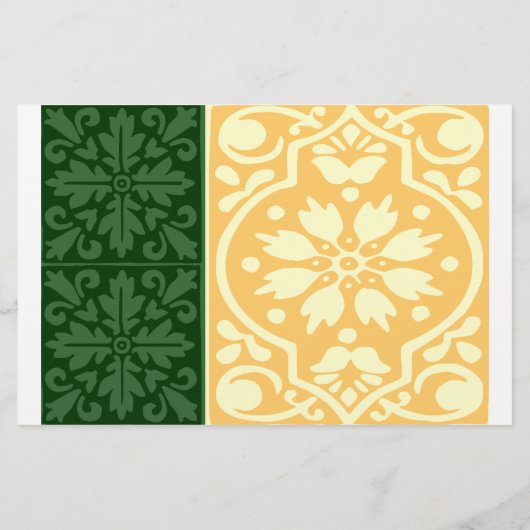 Fall Wedding Green Cream Flyer-Sjabloon Flyer (Achterkant)