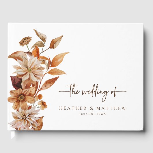 Fall Wedding Guest Book Gastenboek (Voorkant)