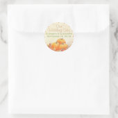 Fall Wedding Guest Favor Ronde Sticker (Tas)