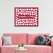 Fall Wedding Guestbook Alternatief 75 Leaves Guest Canvas Afdruk (Insitu (Woonkamer))