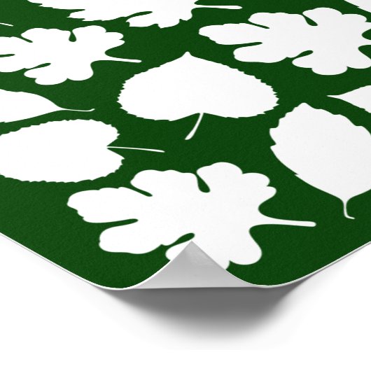 Fall Wedding Guestbook Alternative 75 Guests Leaf Poster (Hoek)