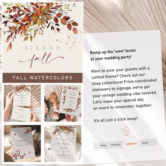 Fall Wedding Invitation Burnt Oranje Modern Script Kaart