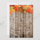 Fall Wedding Invite Kaart (Voorkant)