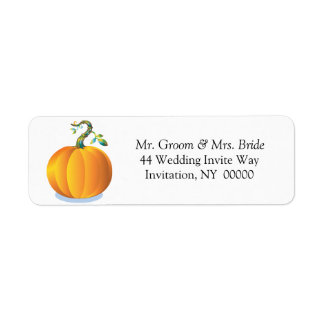 Fall Wedding nodigt het etiket van het terugkeerad