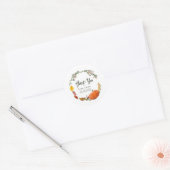 Fall Wedding of Thanksgiving Dank je Sticker (Envelop)
