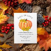 Fall Wedding Oranje Pumpkin Kaart