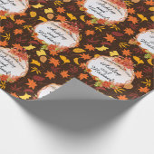 Fall Wedding Personaliseert navolgende verkiezinge Cadeaupapier (Hoek)