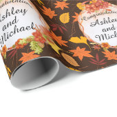 Fall Wedding Personaliseert navolgende verkiezinge Cadeaupapier (Rol Hoek)