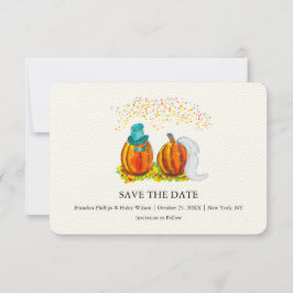 Fall Wedding Pumpkins Save The Date