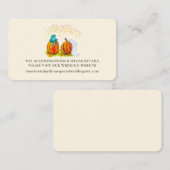 Fall Wedding Pumpkins Website Informatiekaartje (Voorkant / Achterkant)