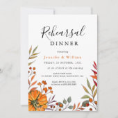 Fall Wedding Rehearsal Dinner Uitnodiging (Voorkant)