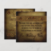 Fall Wedding Renewal Uitnodiging Bladeren (Voorkant / Achterkant)