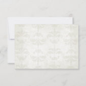 Fall Wedding Response en Meal Choice Card RSVP Kaartje (Achterkant)