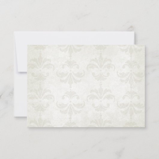 Fall Wedding Response en Meal Choice Card RSVP Kaartje (Achterkant)