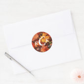 Fall Wedding Ronde Sticker (Envelop)