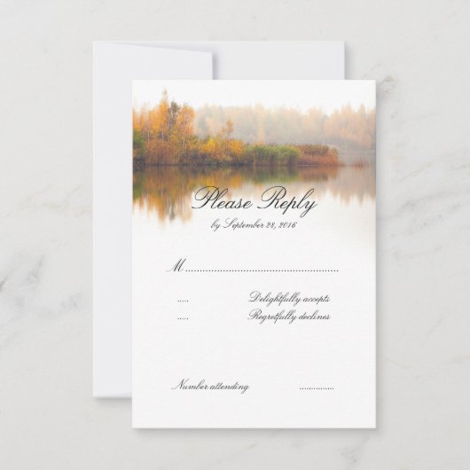 Fall Wedding RSVP (Voorkant)