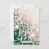 Fall Wedding RSVP - Champagne en Groen Kaart (Achterkant)