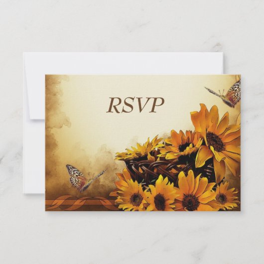 Fall Wedding RSVP-kaart RSVP Kaartje (Voorkant)